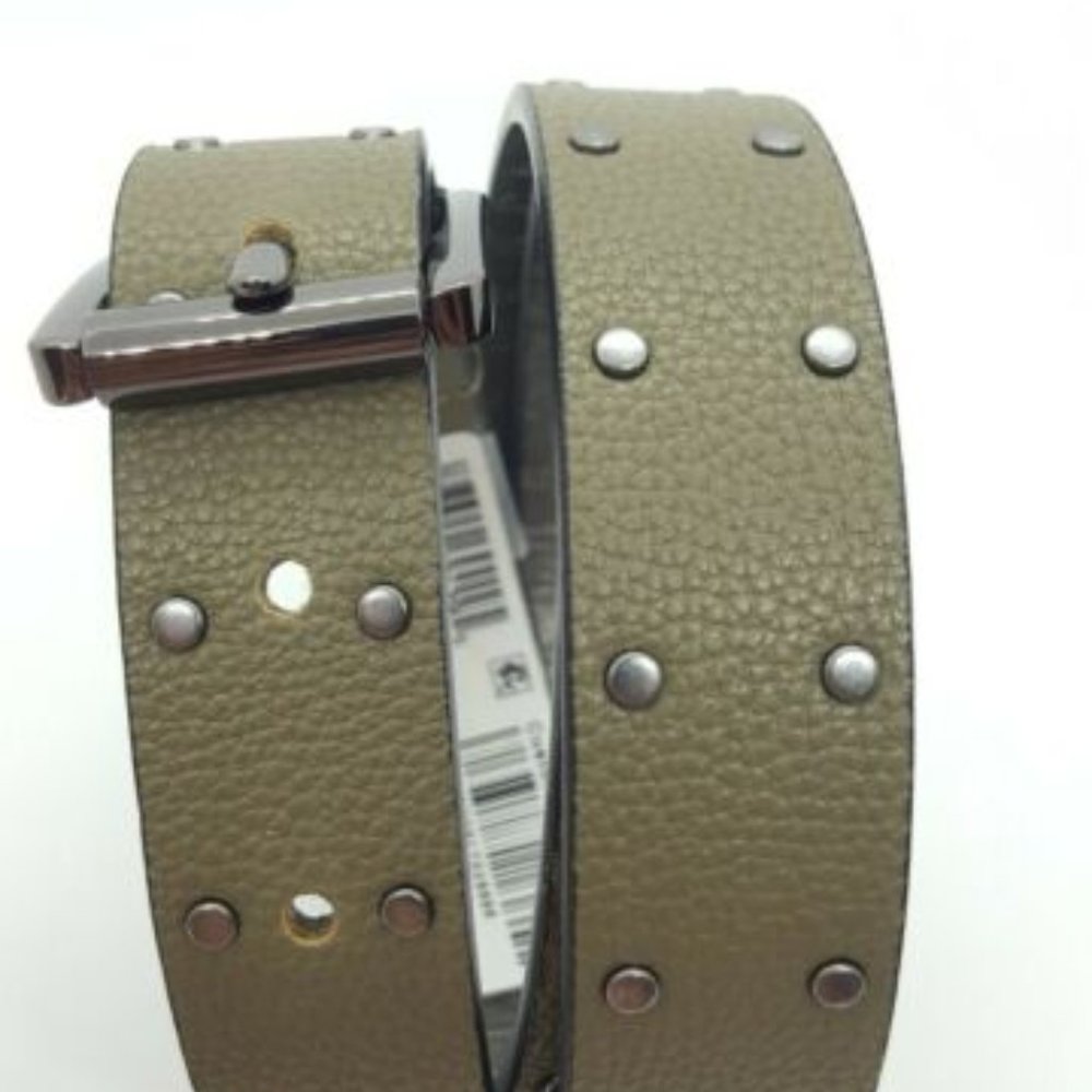 DKNY Pebble Faux Leather Studded Pant Belt